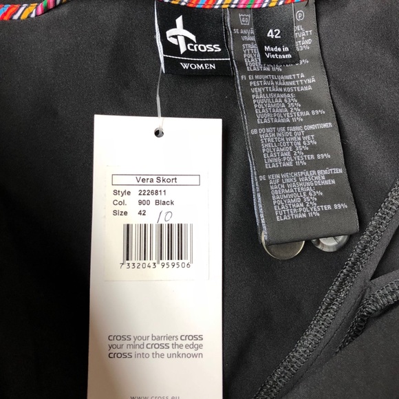 NWT Black Vera Skort Size 10 - Picture 5 of 6